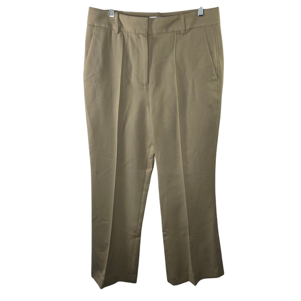 Reiss Devon Lemon Wool Blend Split Hem Pants Size… - image 3